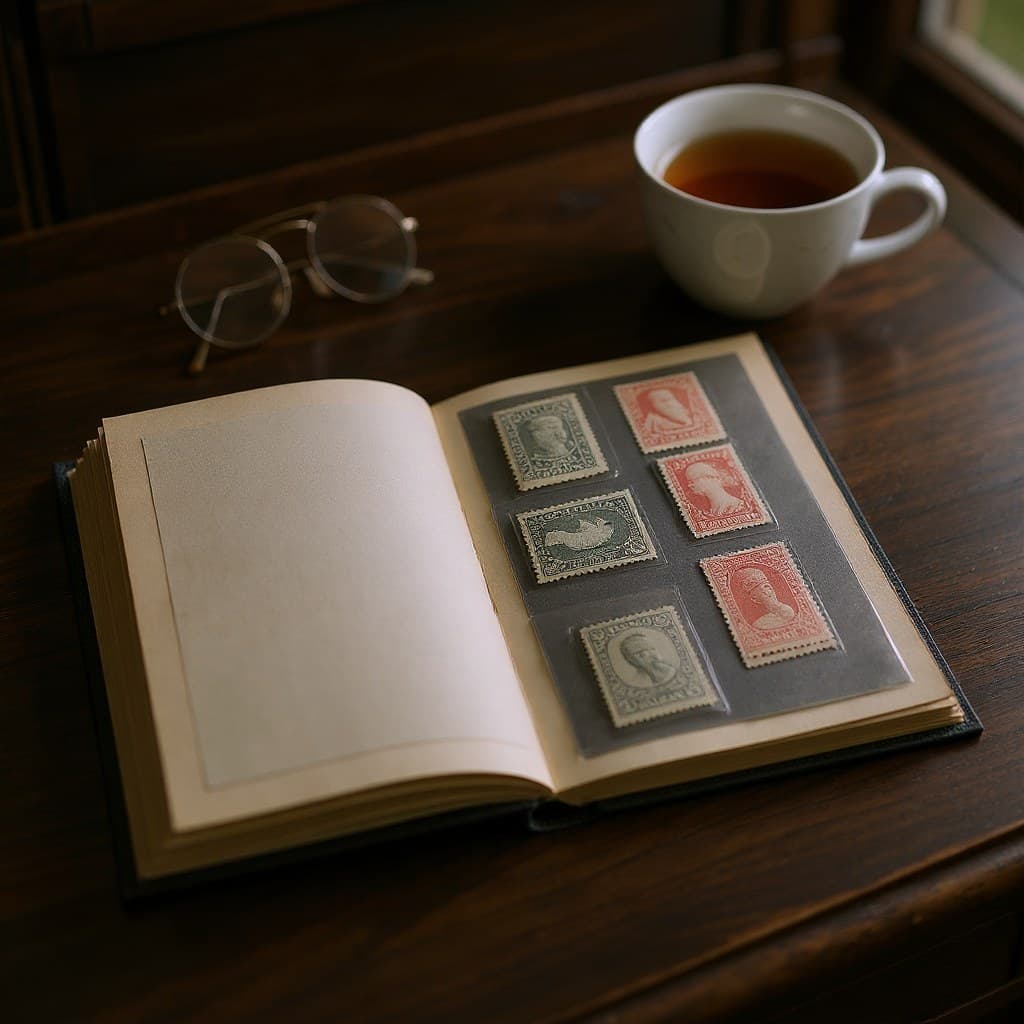 Vintage postage stamps collection